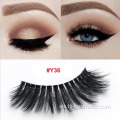 Venta al por mayor 3D Faux Mink Lashes invisible banda de pestañas de seda